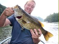 Guided fishing in Asheville North Carolina.  WNC's best float fishing guide service, whitewatersportsman.com.
