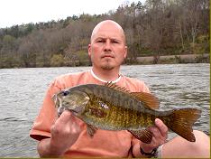 Guided fishing in Asheville North Carolina on the French Broad River.