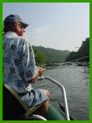 a father's day floating and fishing with Asheville's float-fishing specialists.