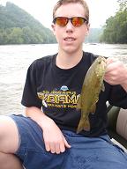 Guided fishing in Asheville North Carolina on the French Broad River.
